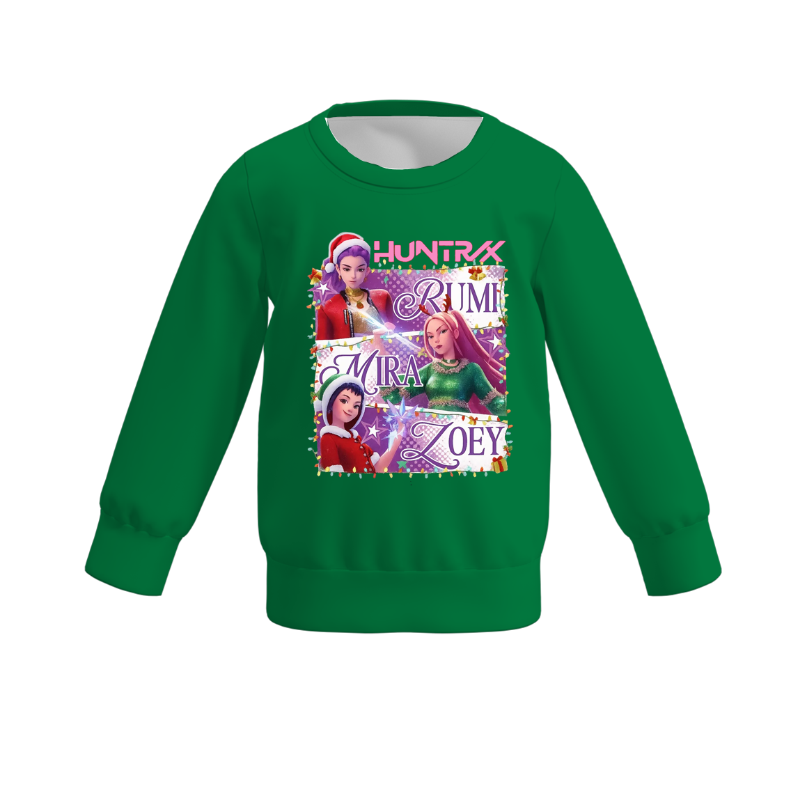 (Pre Order)Girls Christmas Movie Character Print Sweatshirt