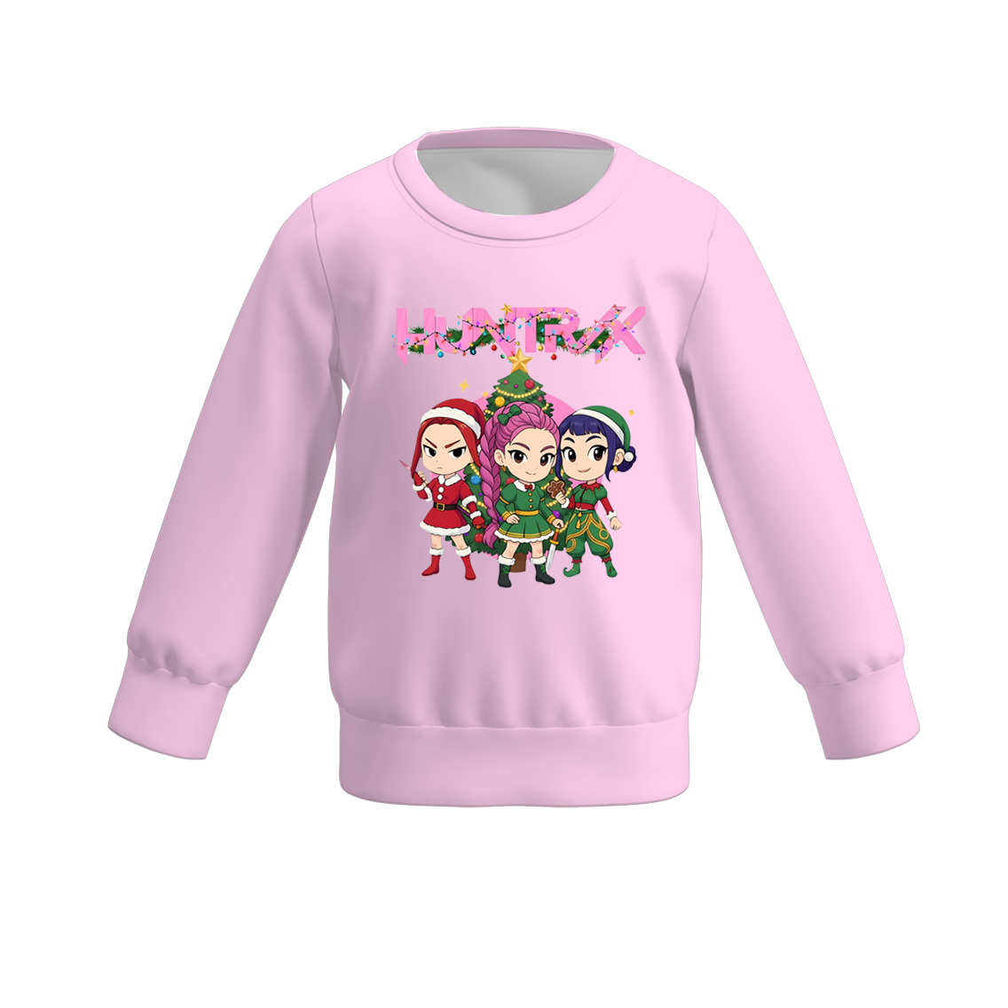 (Pre Order)Girls Christmas Movie Character Print Sweatshirt