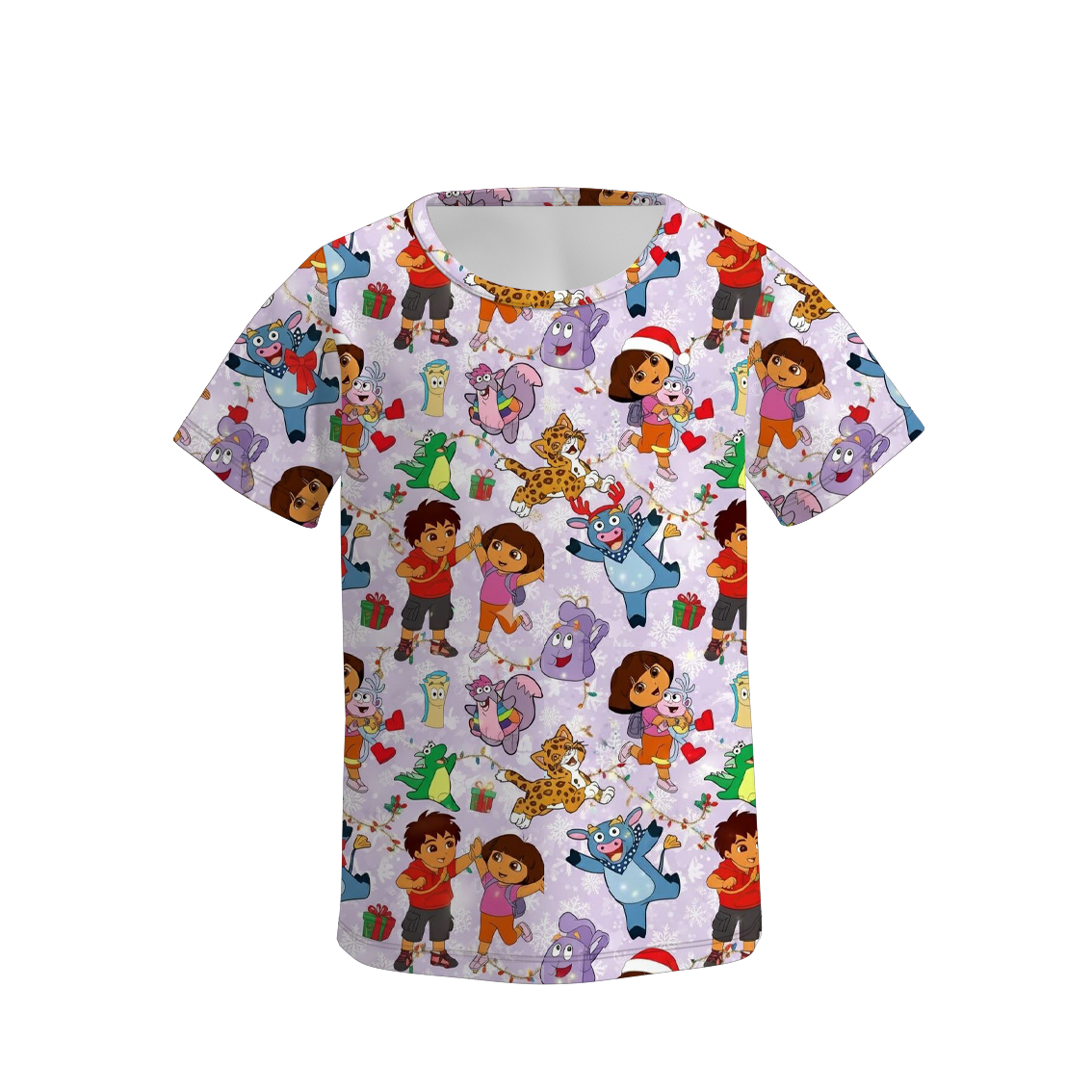 (Pre Order)Girls Cartoon Print Set&Top