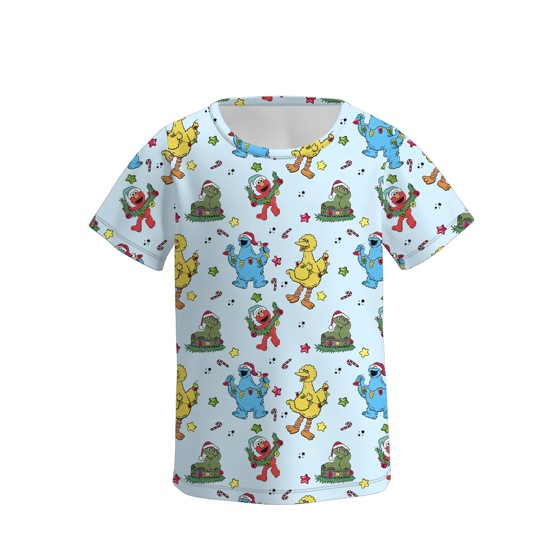 (Pre Order)Girls Cartoon Print Set&Top