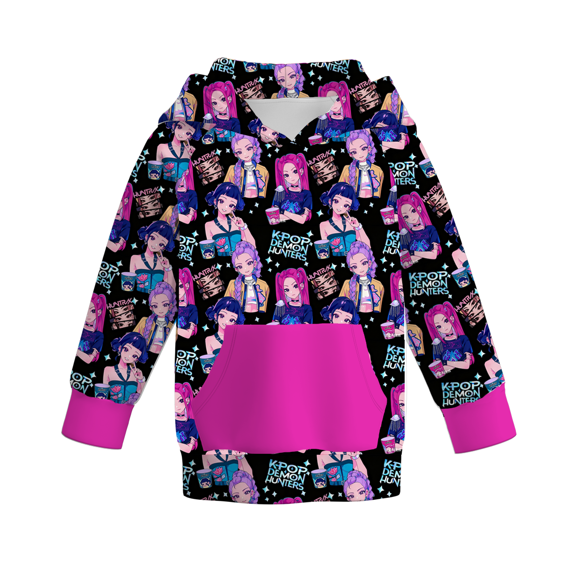 (Pre Order)Girls Movie Character Print Hoodie