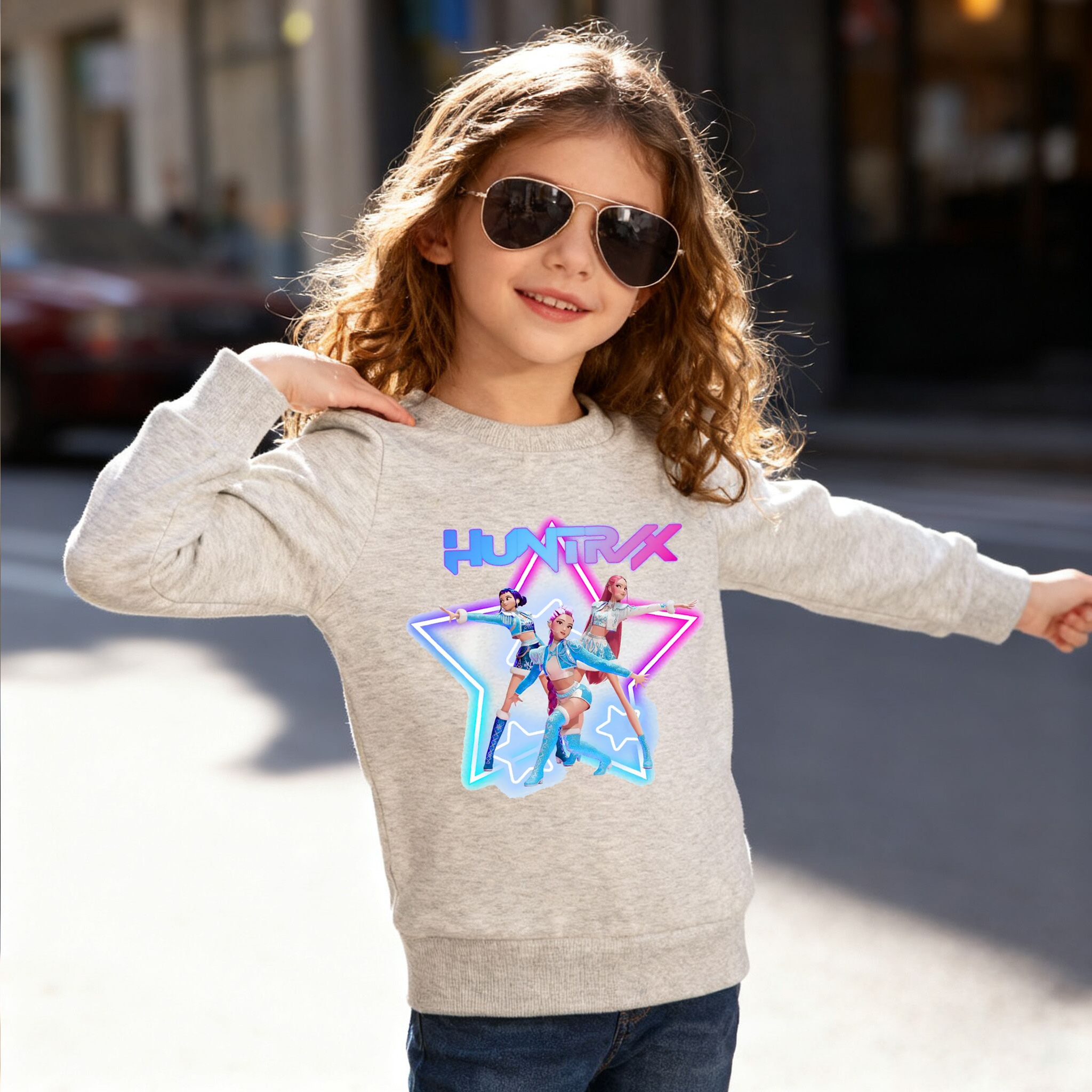 (Pre Order)Girls Movie Character Cotton Sweatshirt