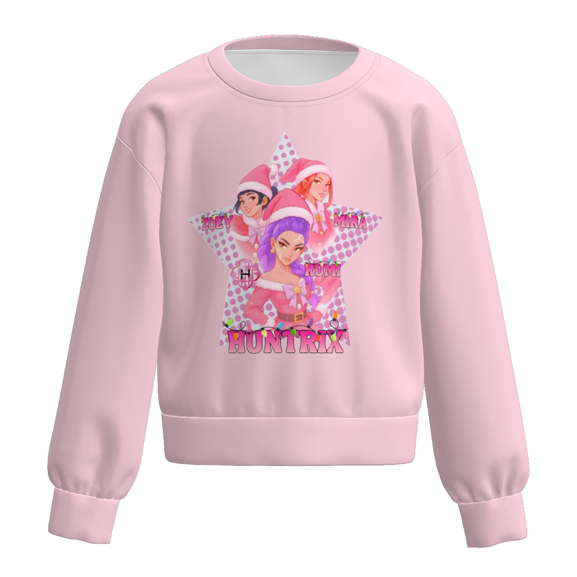 (Pre Order)Mommy and Me Christmas Movie Character Print Sweatshirt