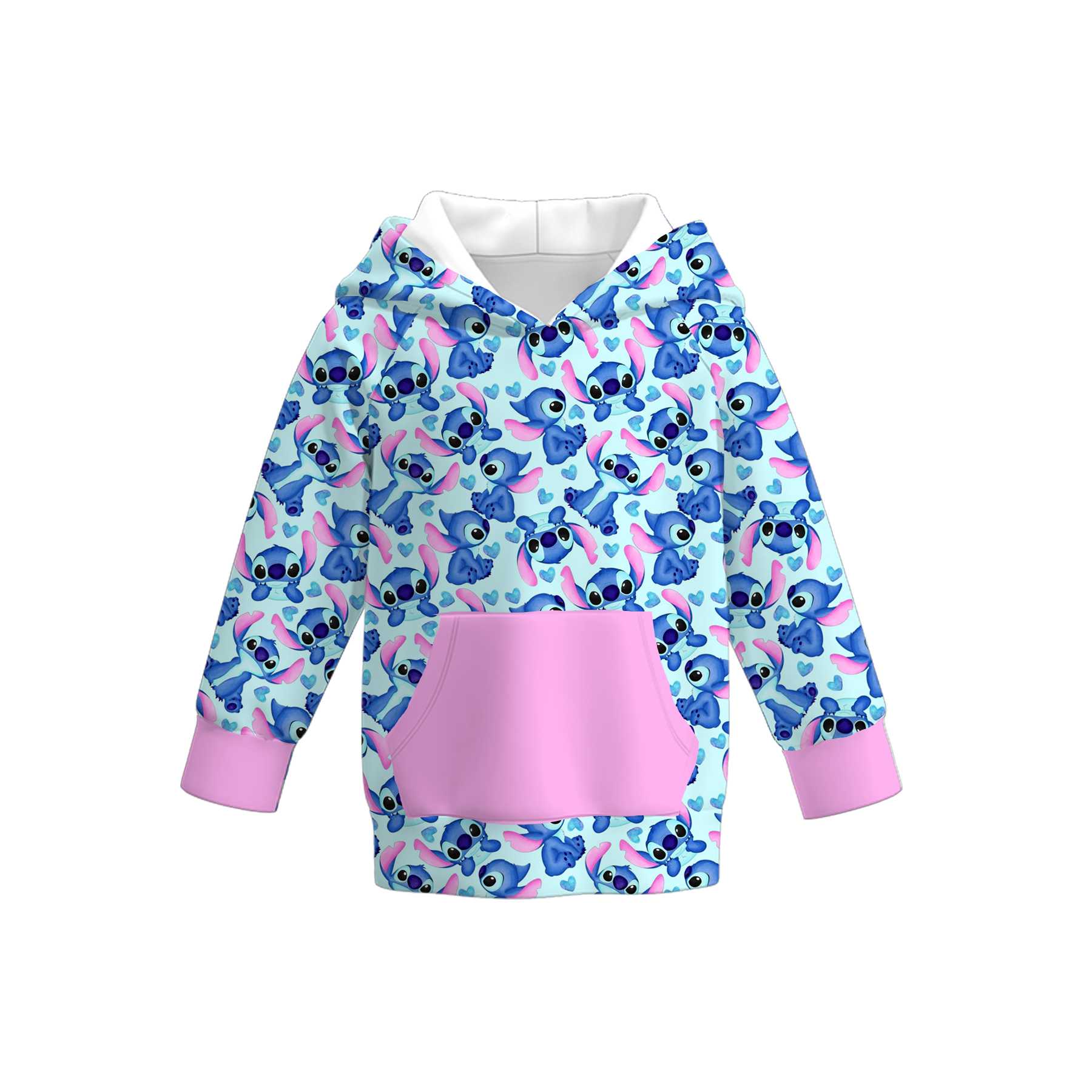 (Pre Order)Girls Fall&Winter Cartoon Print Hoodie