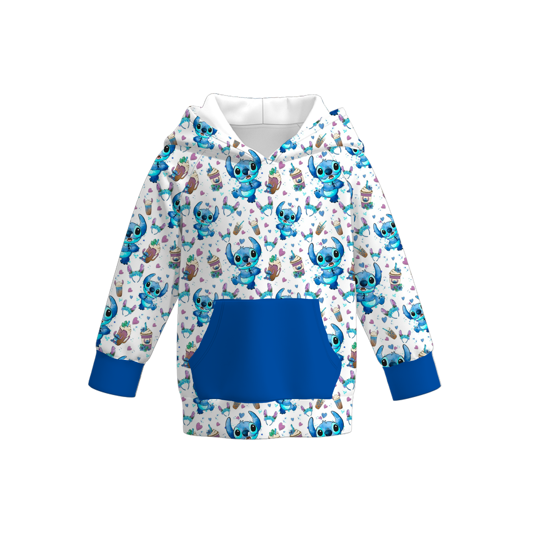 (Pre Order)Girls Fall&Winter Cartoon Print Hoodie