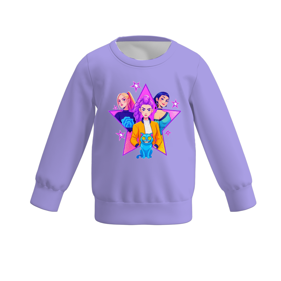 (Pre Order)Mommy and Me Christmas Movie Character Print Sweatshirt