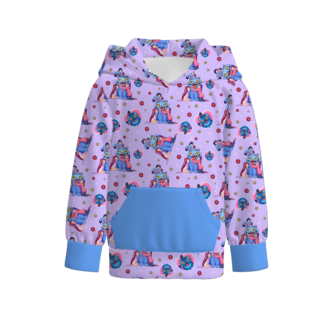 (Pre Order)Girls Movie Character Print Hoodie