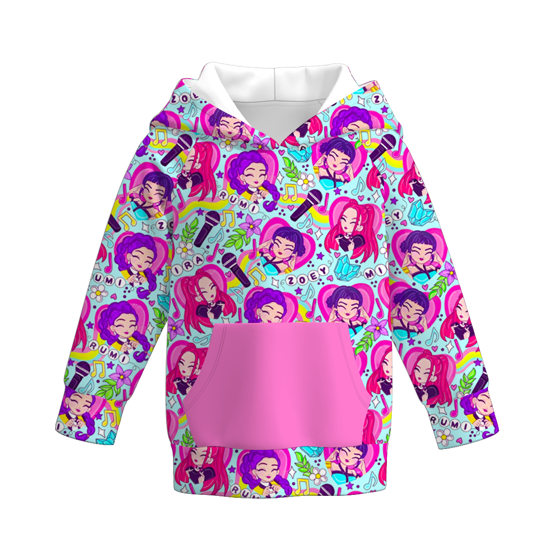 (Pre Order)Girls Movie Character Print Hoodie