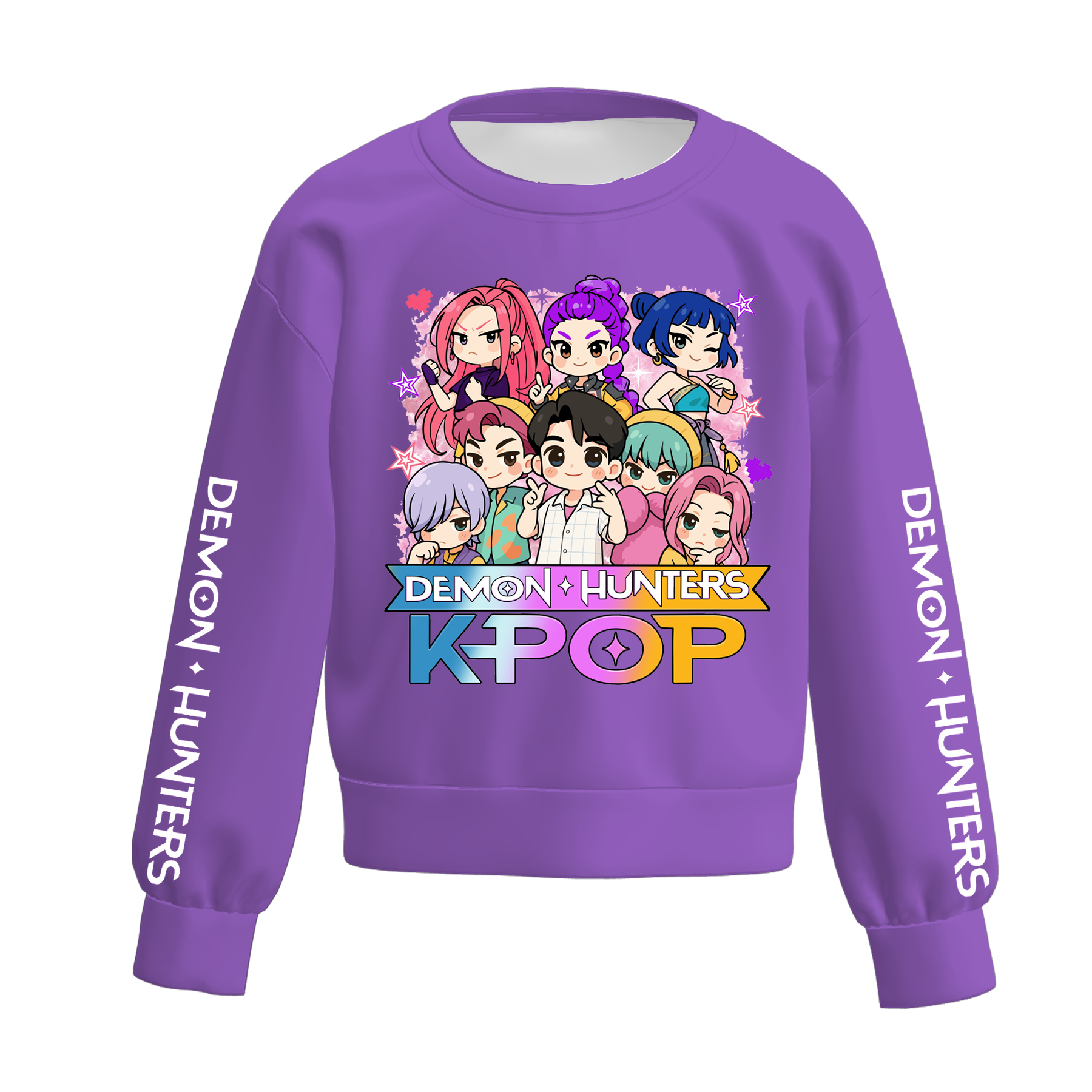 (Pre Order)Girls Spring&Summer Movie Character Print Sweatshirt