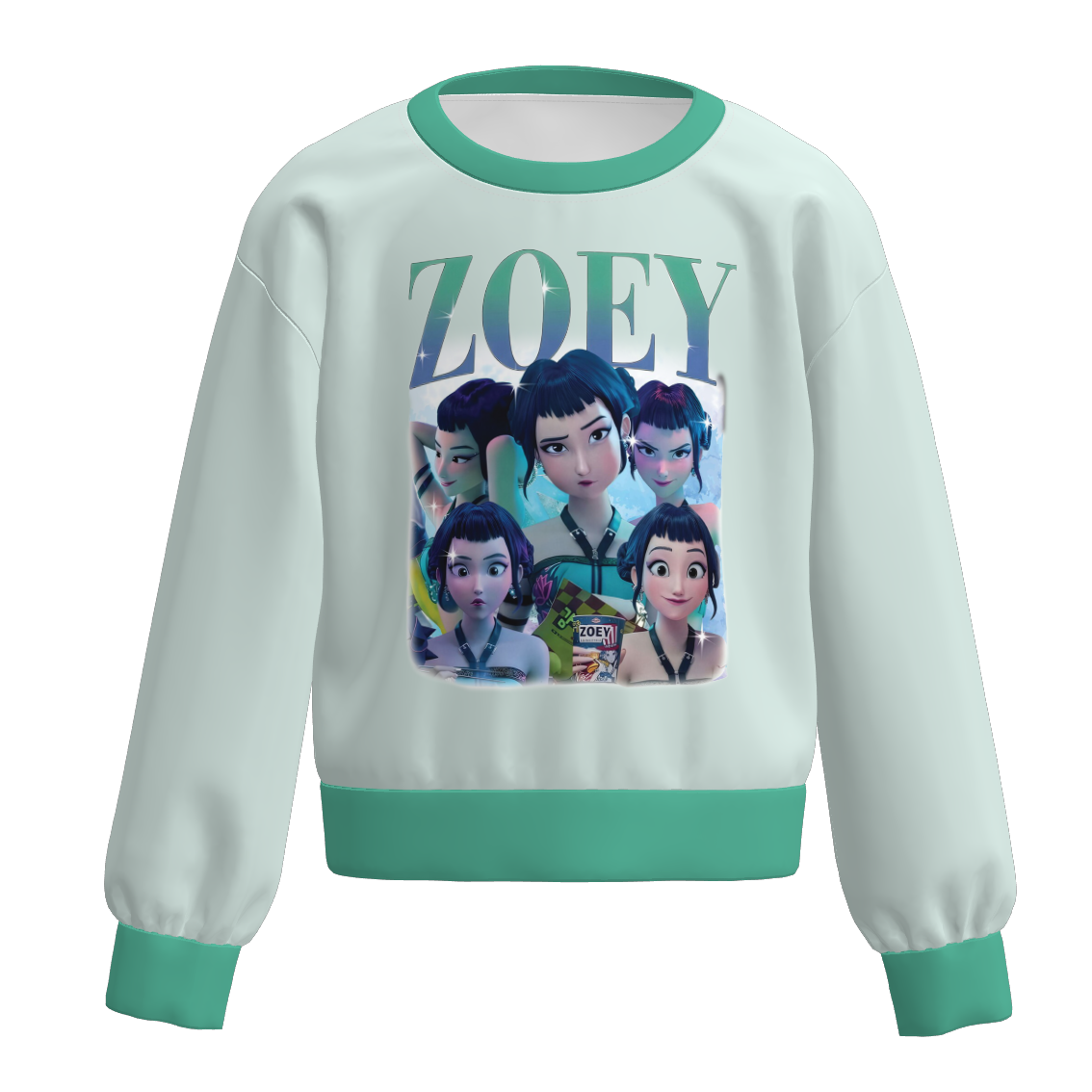 (Pre Order)Girls Spring&Summer Movie Character Print Sweatshirt