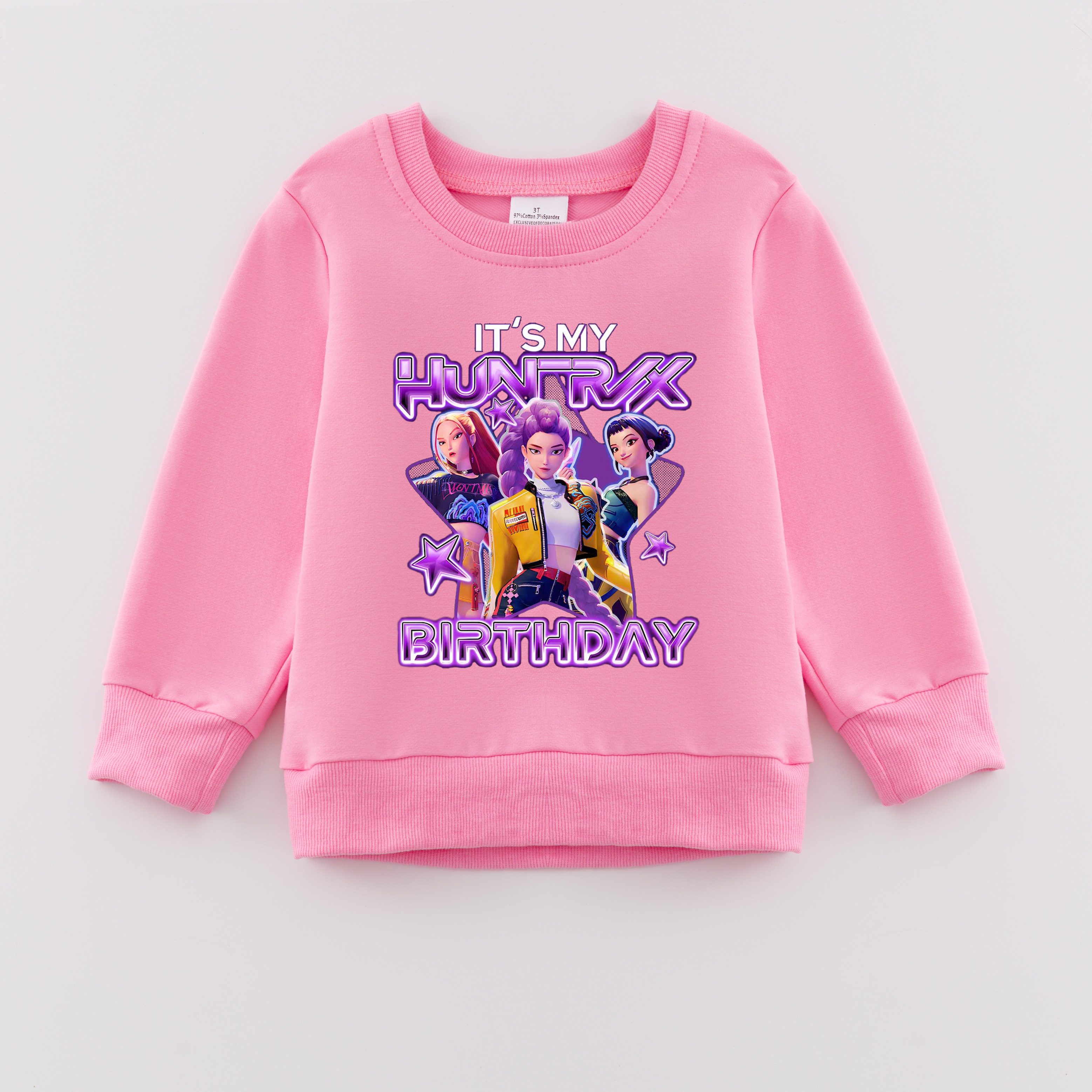 (Pre Order)Girls Spring&Summer Movie Character Print Cotton Sweatshirt