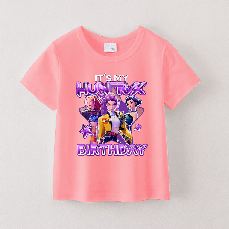 (Pre Order)Girls Spring&Summer Movie Character Print Cotton Top