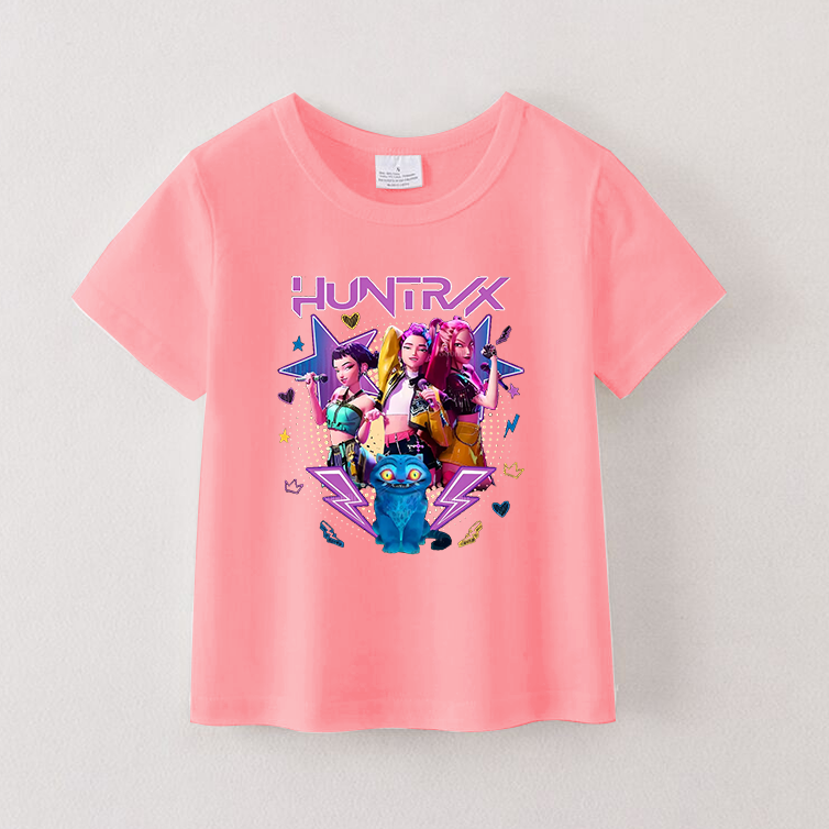 (Pre Order)Girls Spring&Summer Movie Character Print Cotton Top