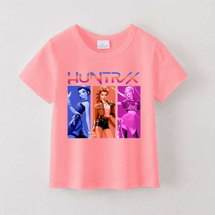 (Pre Order)Girls Spring&Summer Movie Character Print Cotton Top