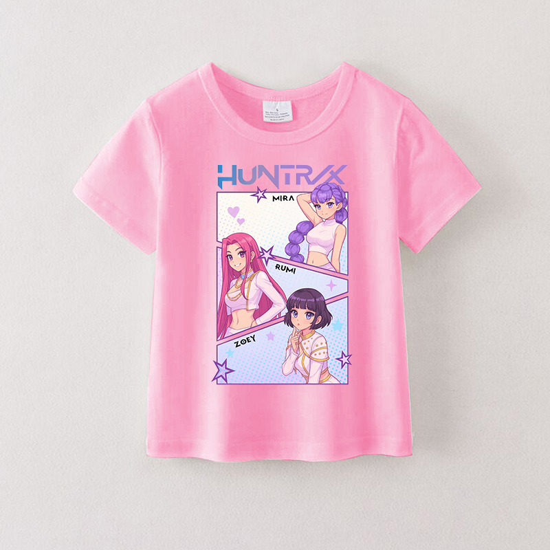 (Pre Order)Girls Spring&Summer Movie Character Print Cotton Top