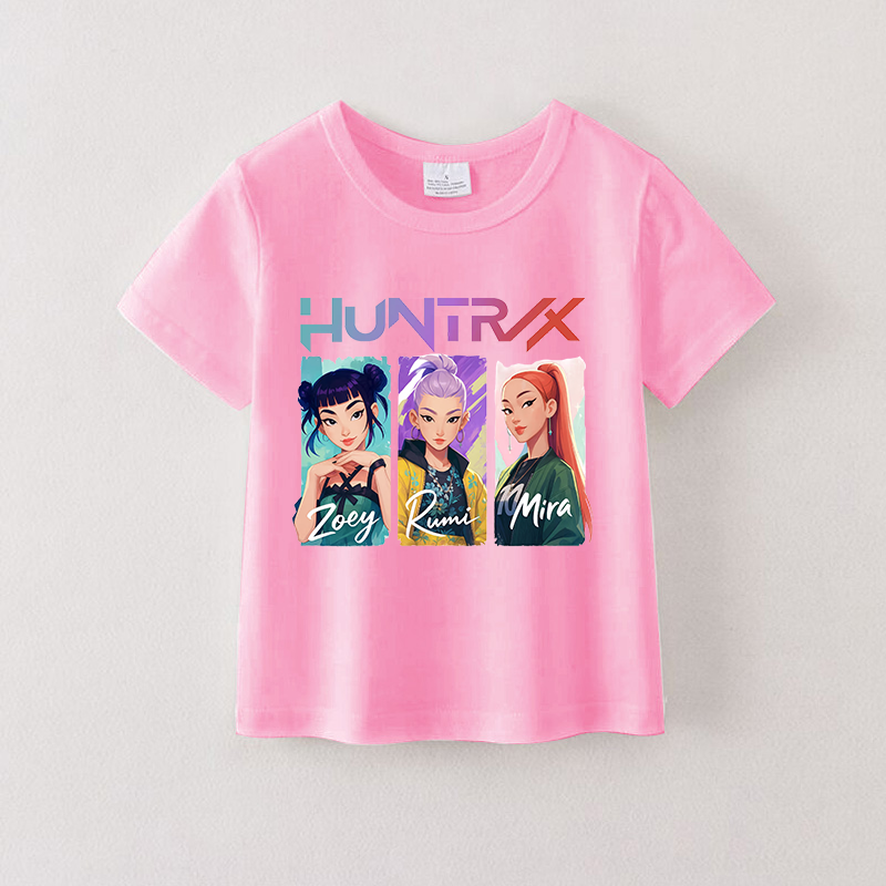 (Pre Order)Girls Spring&Summer Movie Character Print Cotton Top