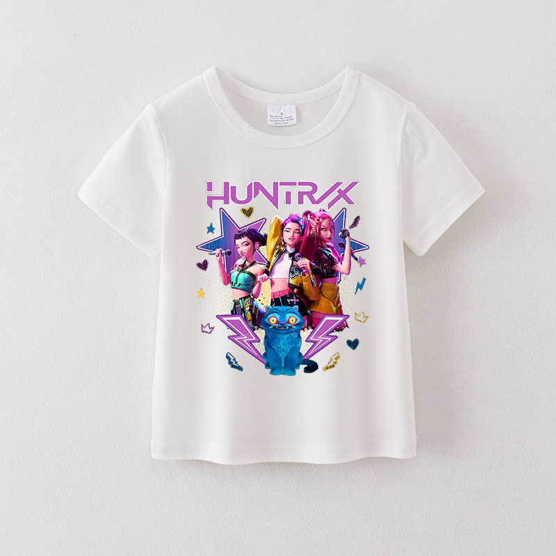 (Pre Order)Girls Spring&Summer Movie Character Print Cotton Top