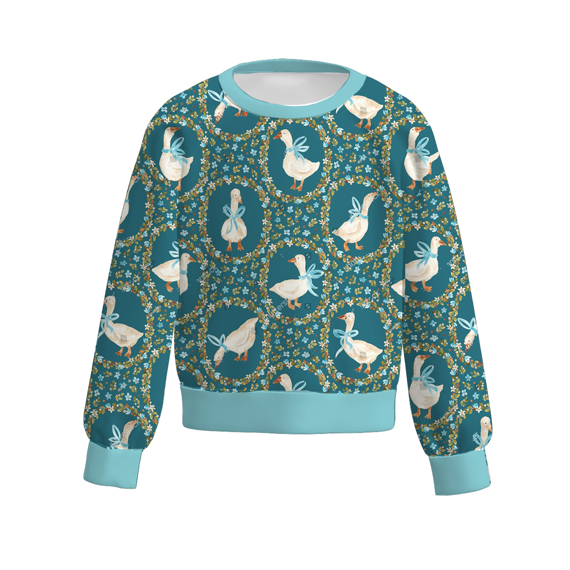(Pre Order)Mommy&Me Fall Goose Print Dress&Top