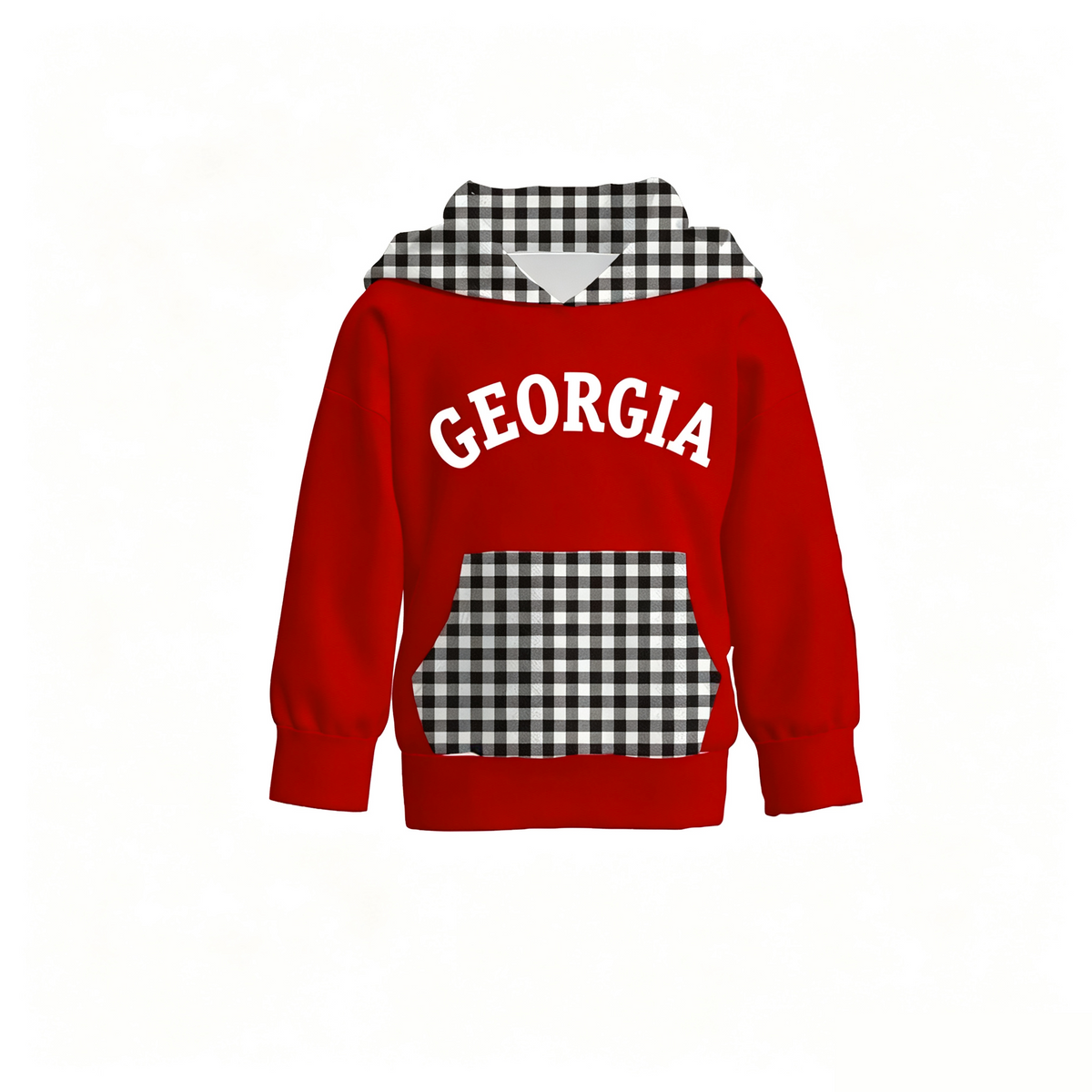 (Pre Order)Girls Football Print Hoodie - Hoodie Only - Shorts NOT Included