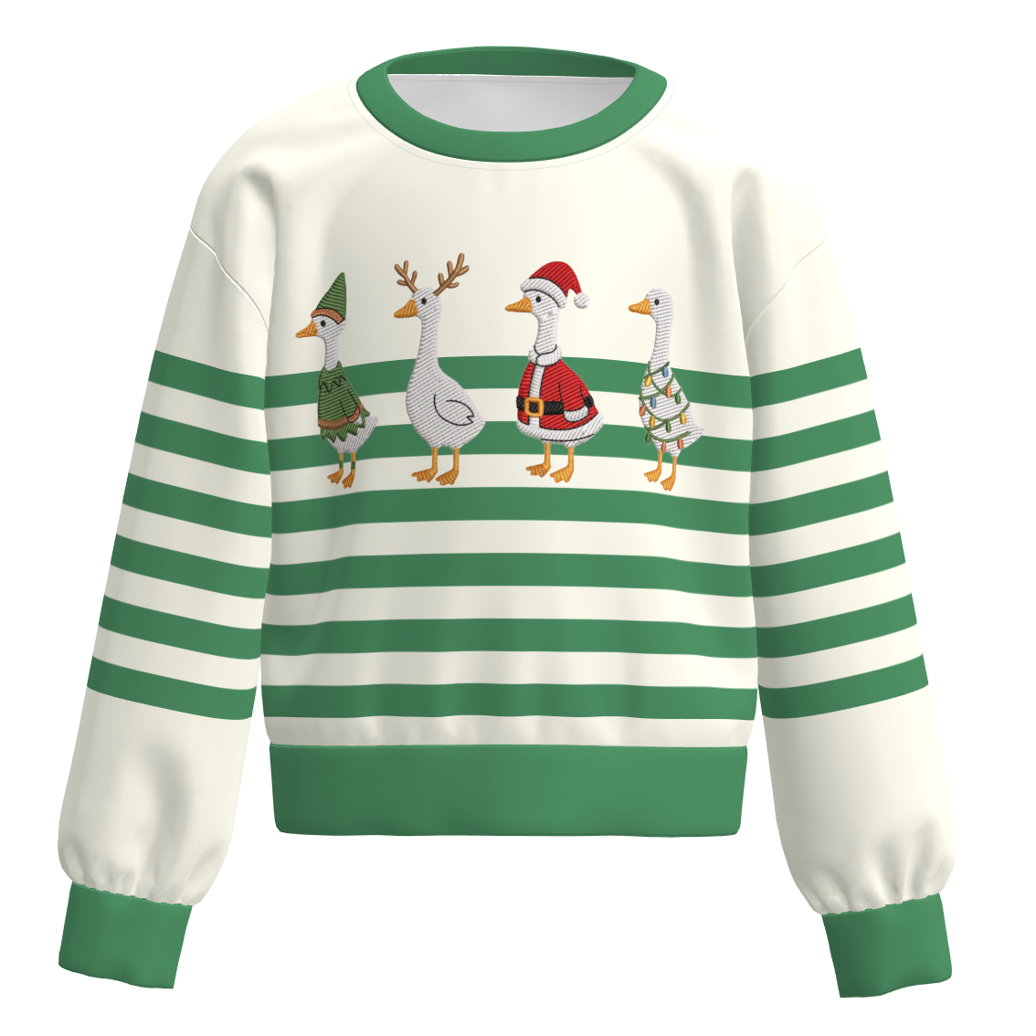 (Pre Order)Girls Christmas Print Sweatshirt