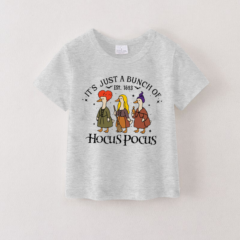 (Pre Order)Girls Halloween Cartoon Print Cotton Top