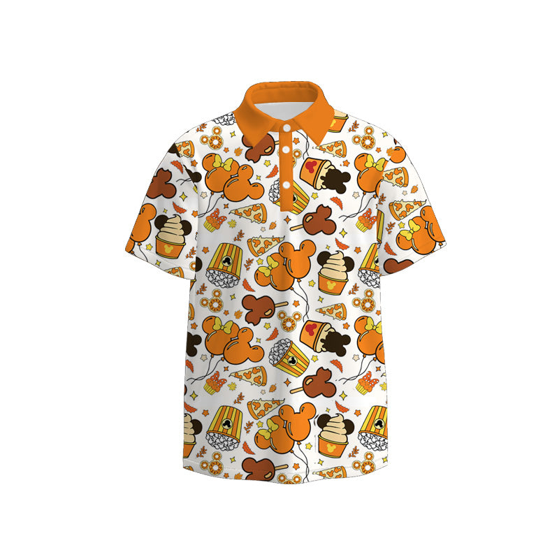 (Pre Order)Family Halloween Cartoon Print Dress,Set,Top&Romper