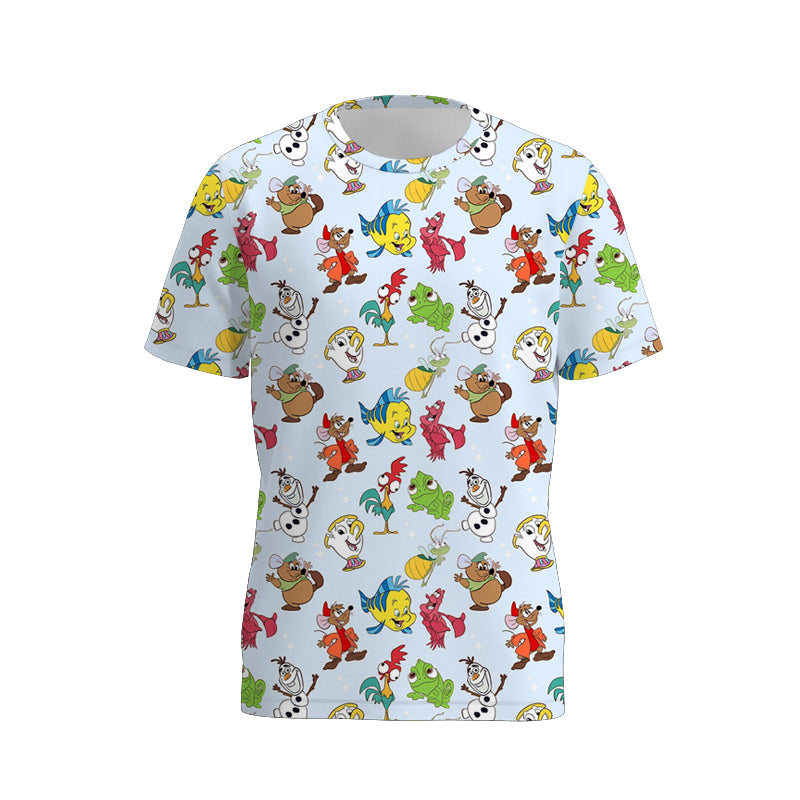 (Pre Order)Daddy and Me Spring&Summer Cartoon Print Top