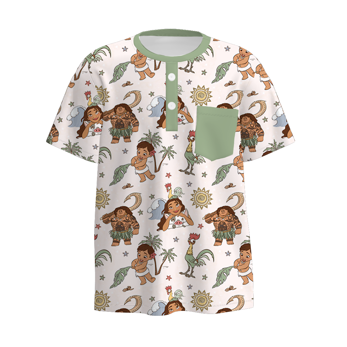 (Pre Order)Family Summer Cartoon Character Print Dress&Top