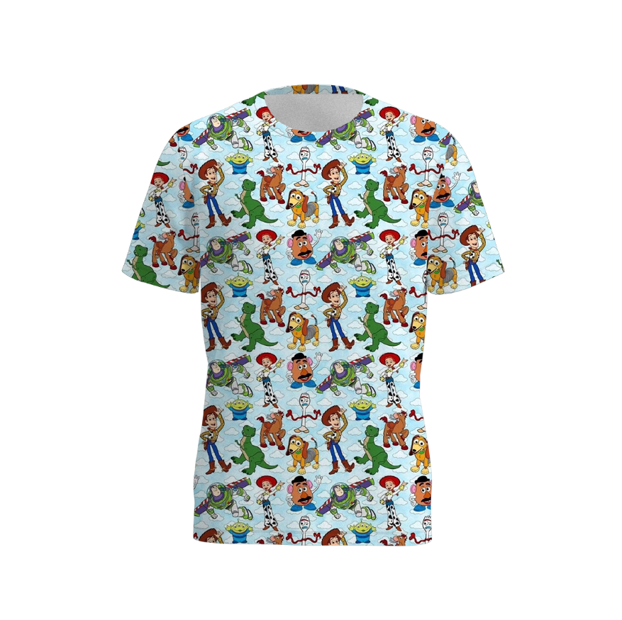 (Pre Order)Family Spring and Summer Cartoon Print Set&Top