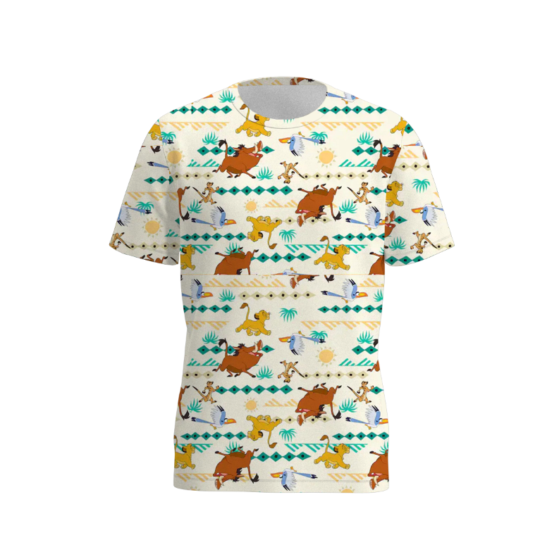 (Pre Order)Family Spring and Summer Cartoon Print Set&Top
