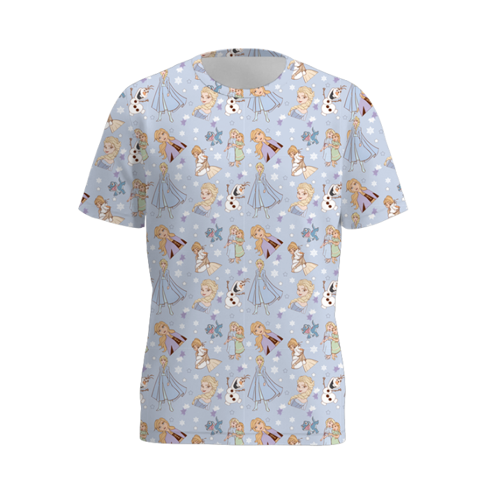 (Pre Order)Family Spring and Summer Princess Print Set,Pajamas&Top