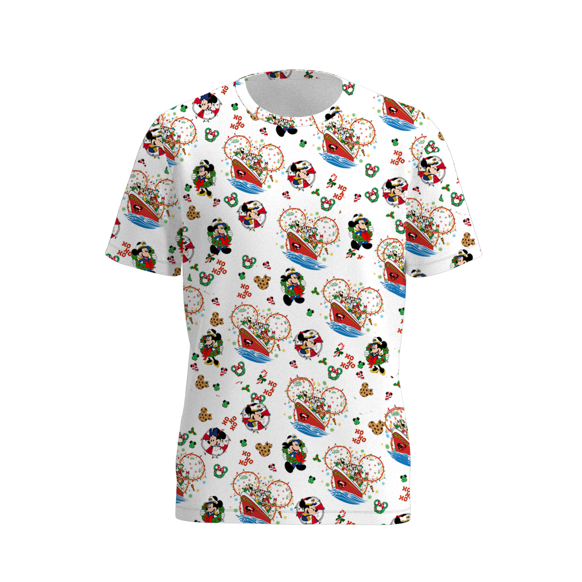 (Pre Order)Family Christmas Cartoon Print Dress,Set&Top
