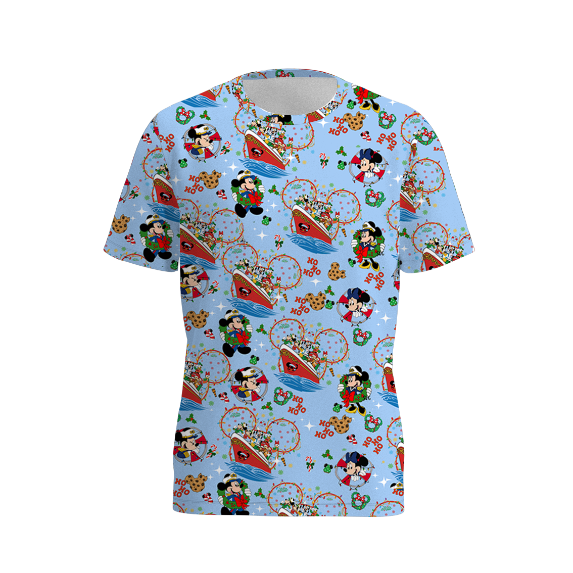 (Pre Order)Family Christmas Cartoon Print Dress,Set&Top