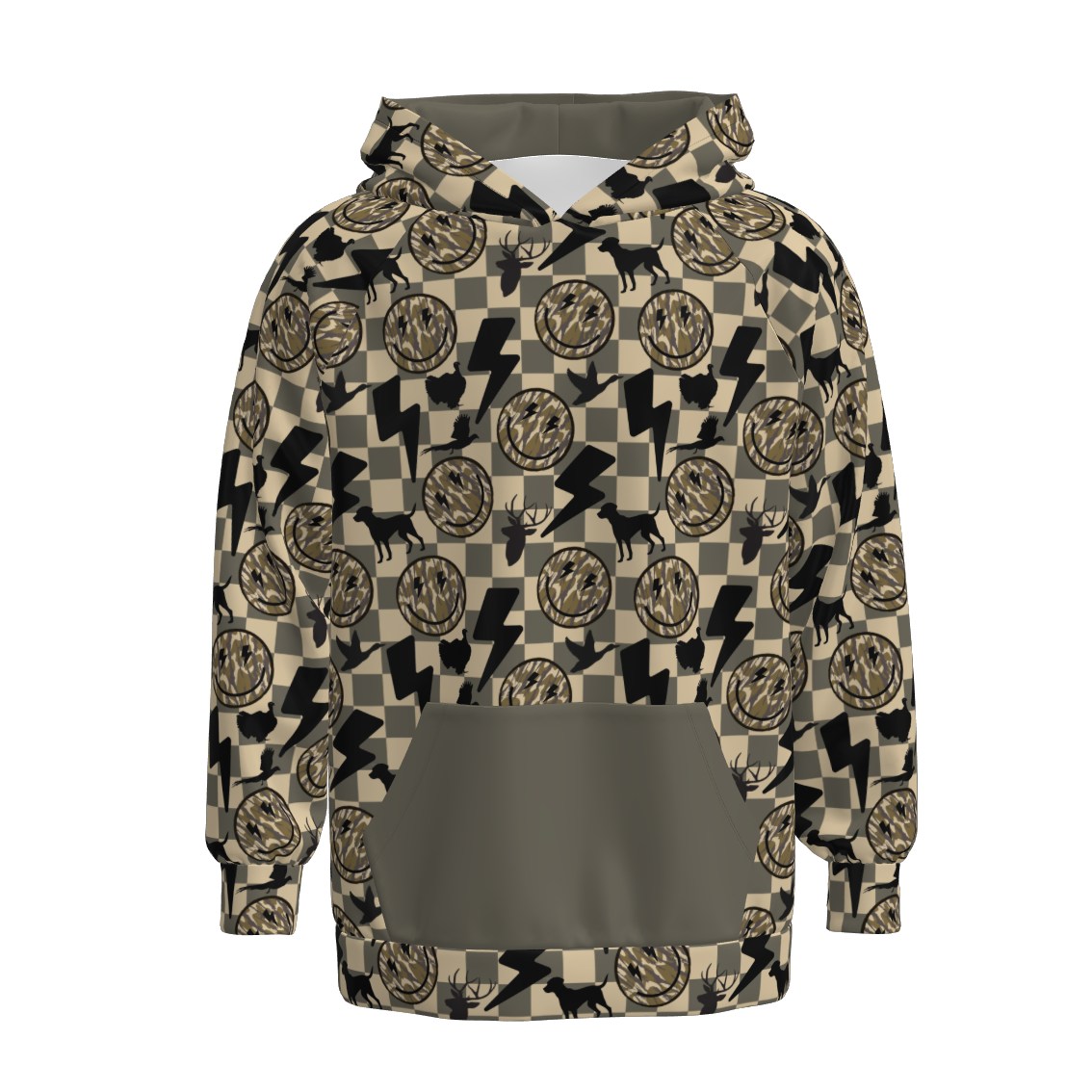 (Pre Order)Family Fall Smile Print Hoodie