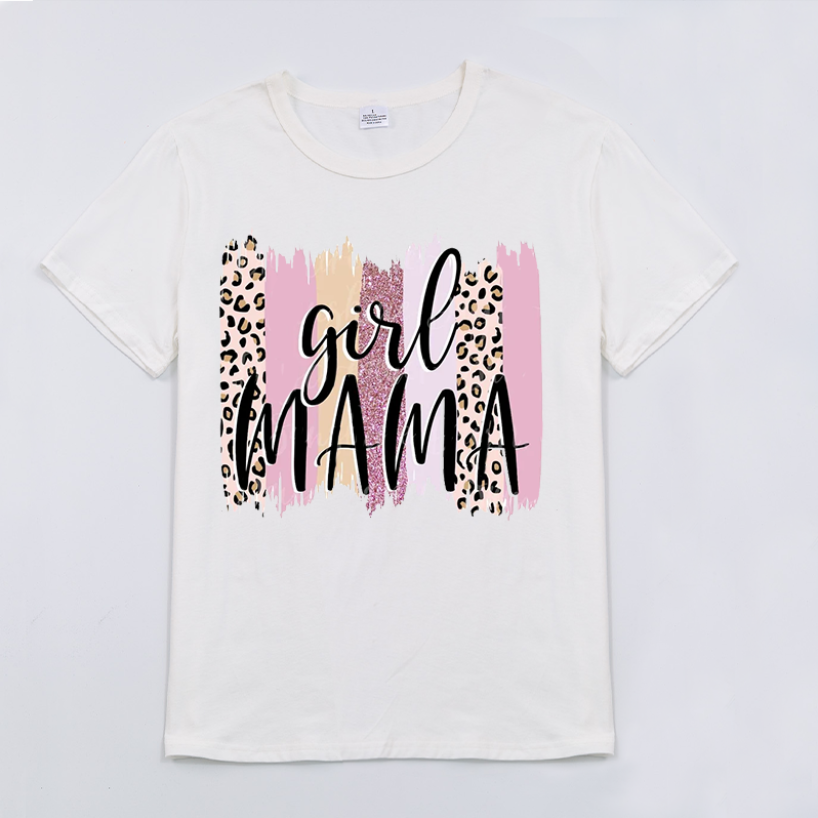 (Pre Order)Summer Rainbow Print Mommy and Me Short Sleeve T-Shirt