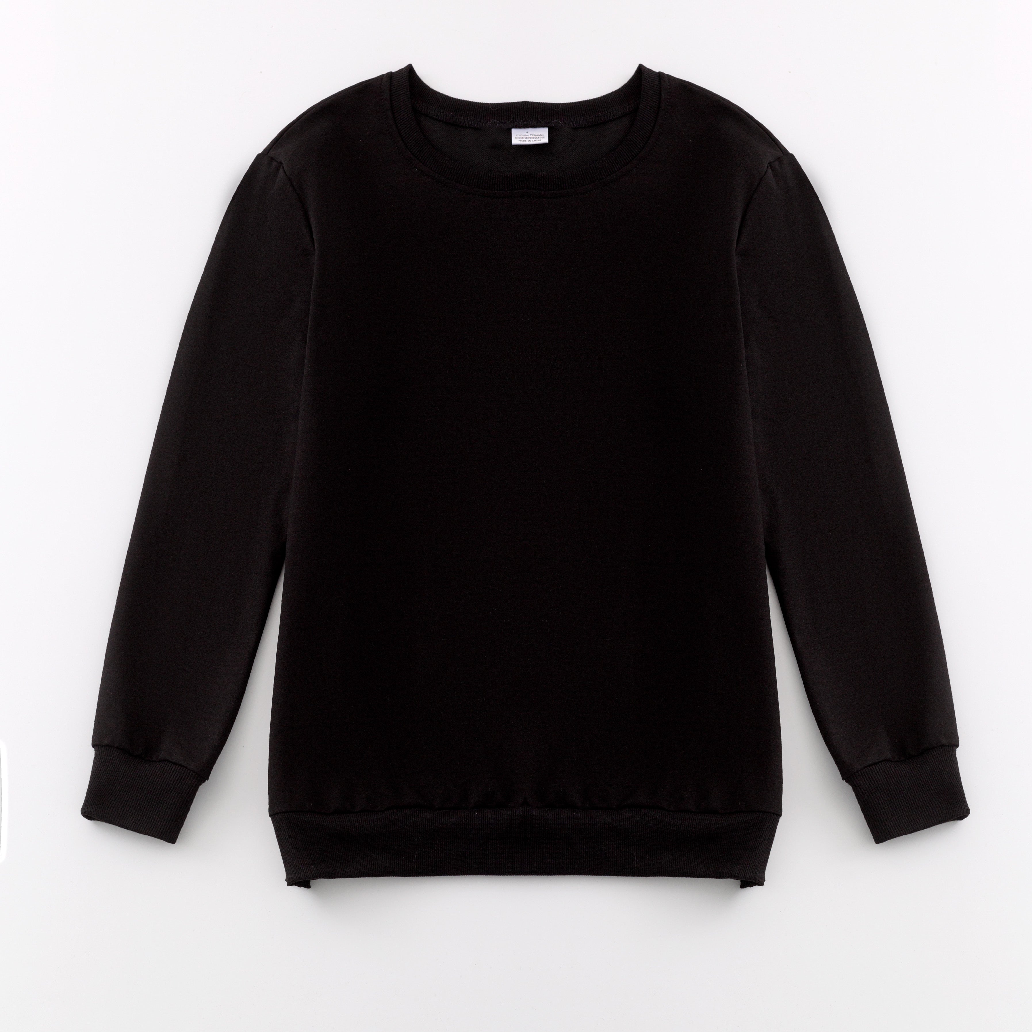 (In Stock E39)Adults Cotton Solid Color Sweatshirt