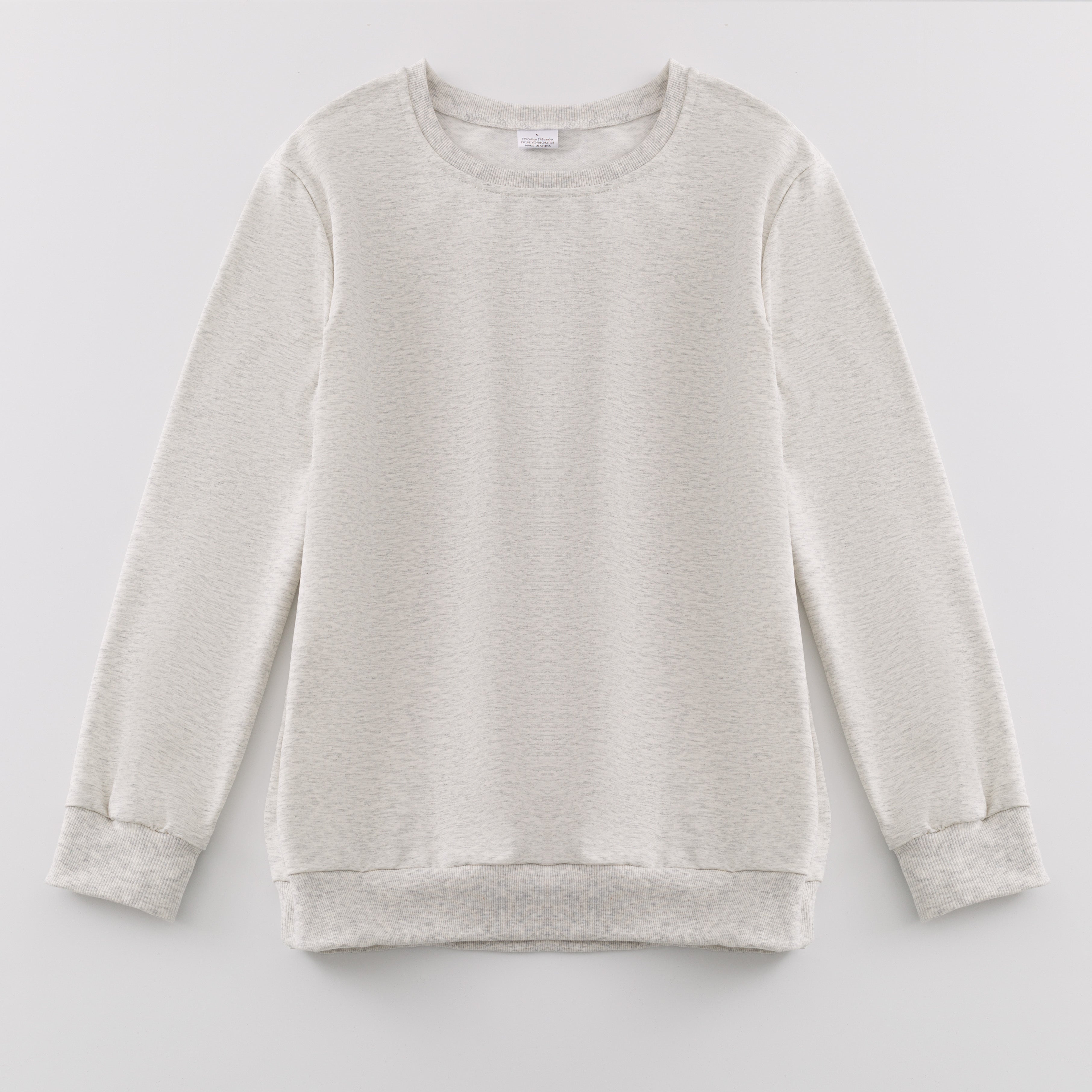 (In Stock E39)Adults Cotton Solid Color Sweatshirt