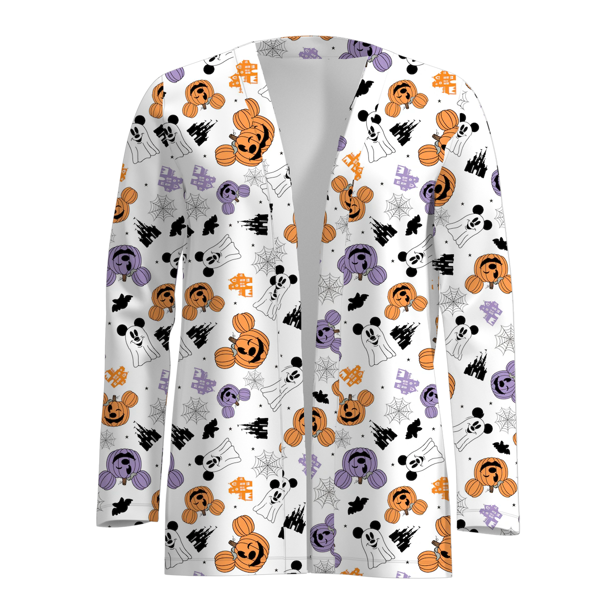 (Pre Order)Adults Halloween Print Cardigan