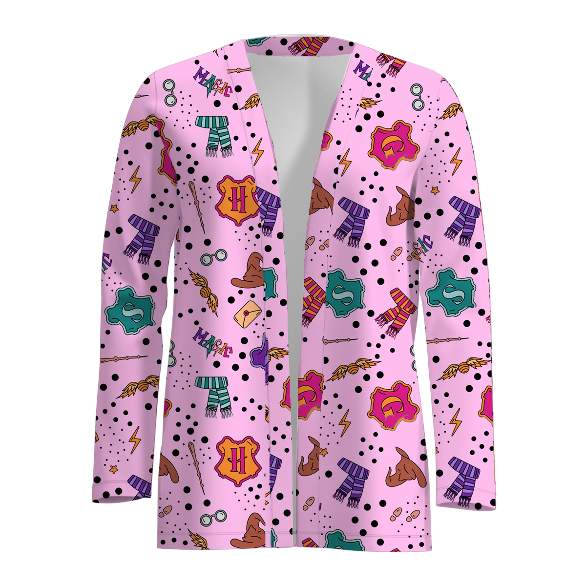(Pre Order)Adults Halloween Print Cardigan