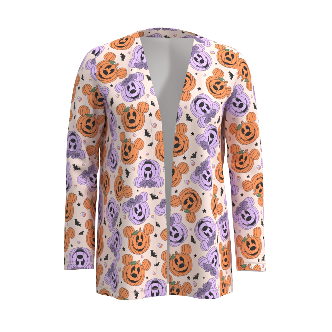 (Pre Order)Adults Halloween Print Cardigan