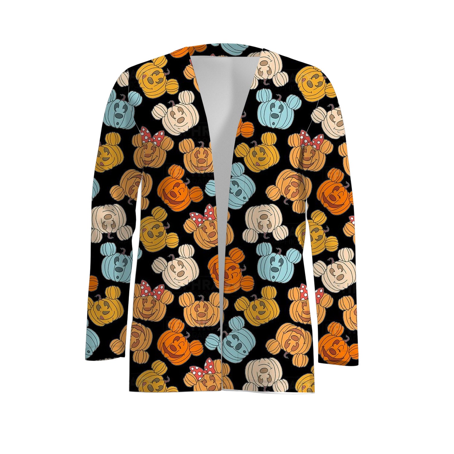 (Pre Order)Adults Halloween Print Cardigan