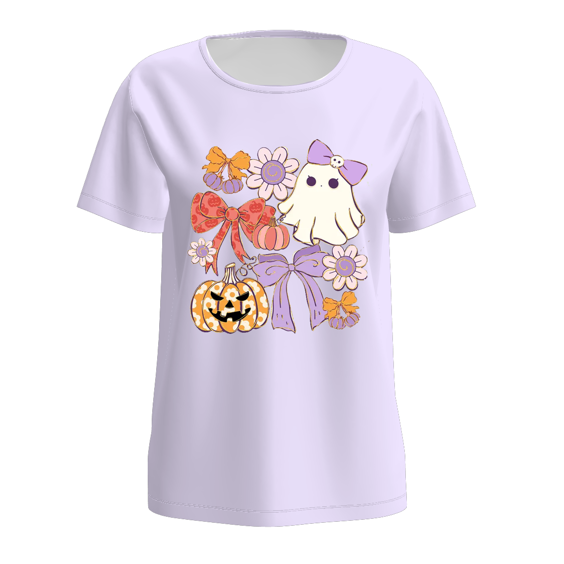 (Pre Order)Family Halloween Bow Print Dress,Set&Top