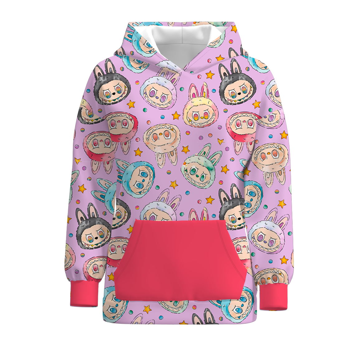(Pre Order)Adults Fall&Winter Cartoon Print Hoodie