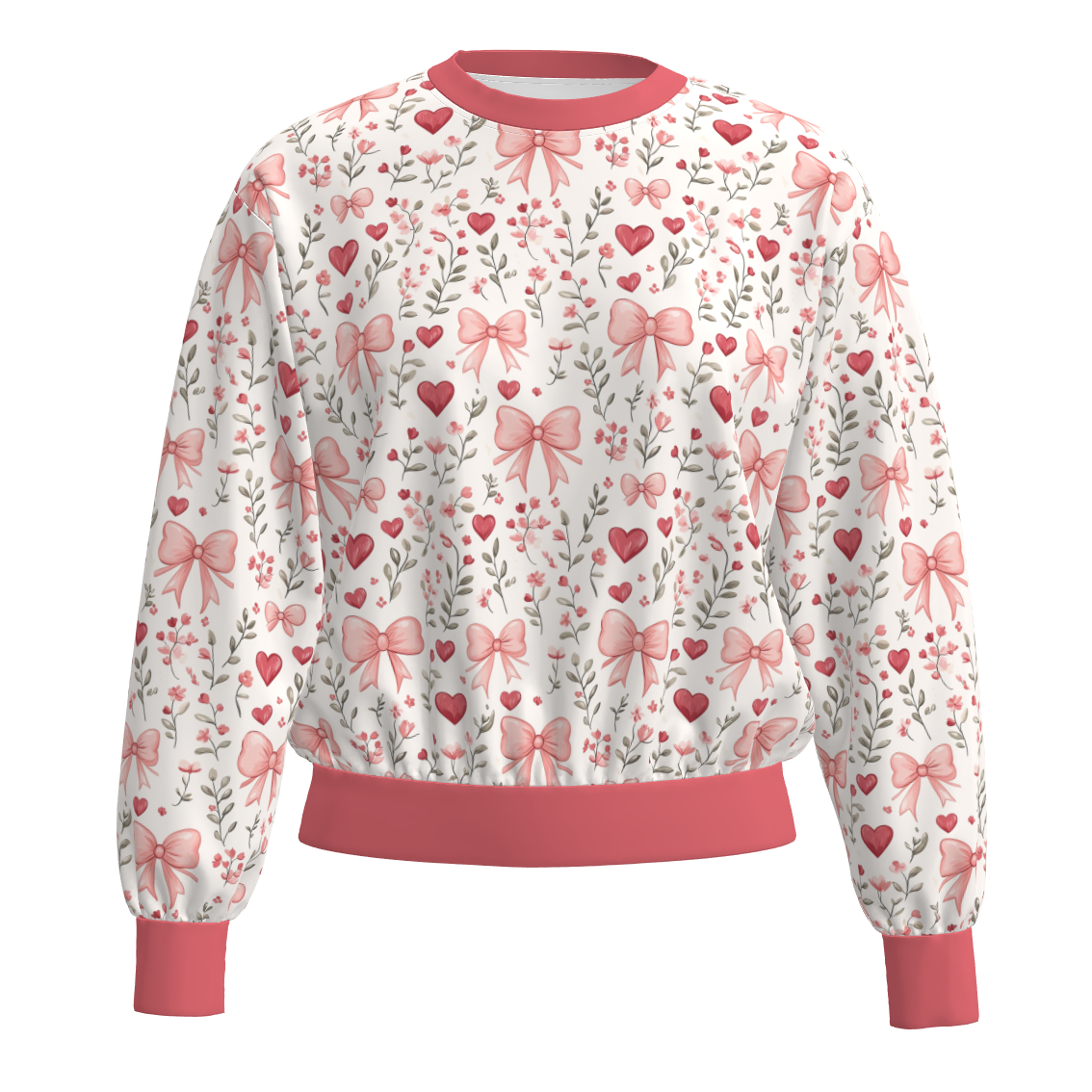 (Pre Order)Adults Valentine's Day Print Sweatshirt