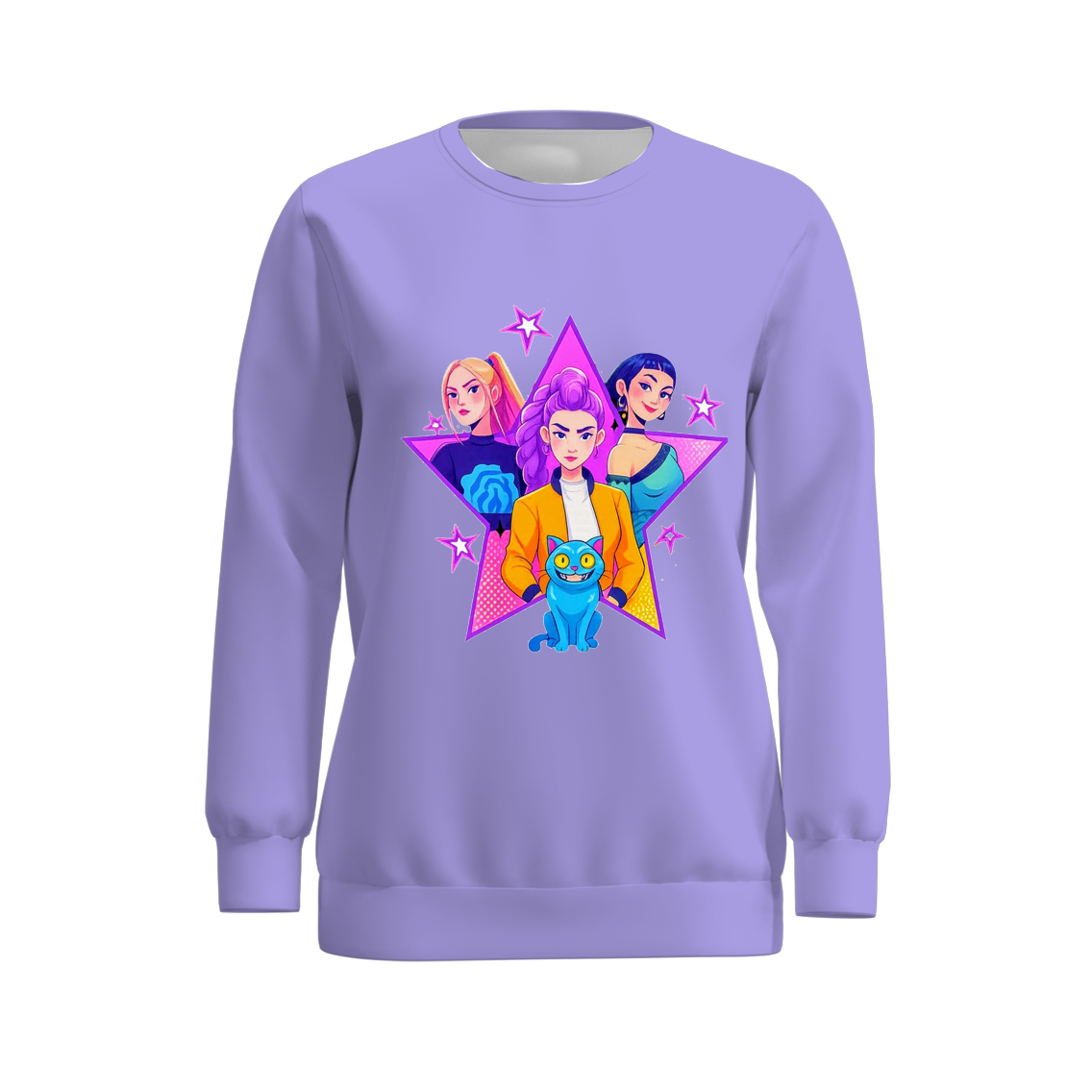 (Pre Order)Mommy and Me Christmas Movie Character Print Sweatshirt