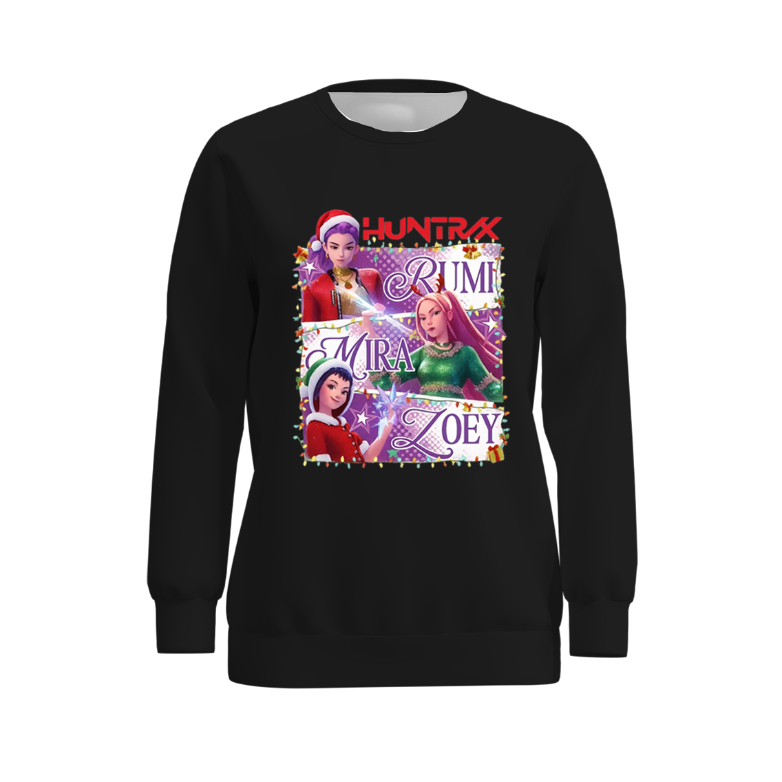 (Pre Order)Mommy and Me Christmas Movie Character Print Sweatshirt