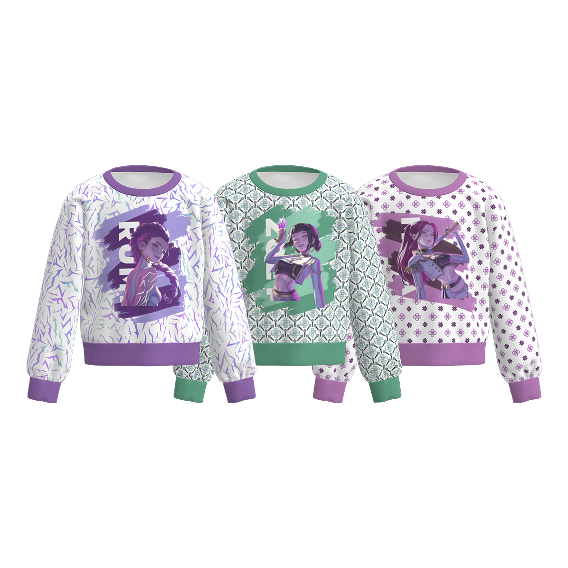(Pre Order)Girls Spring&Summer Movie Character Print Sweatshirt