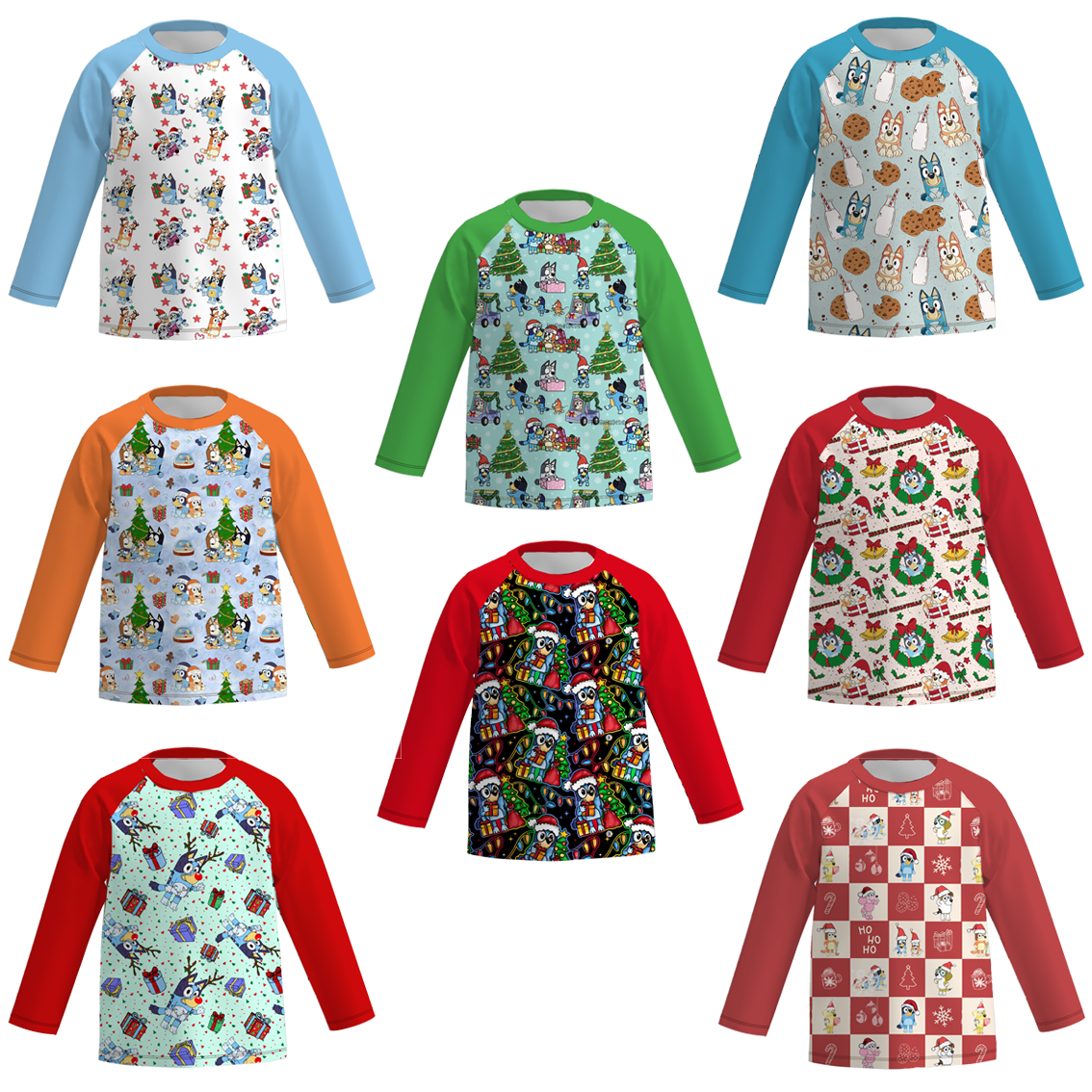(Pre Order)Boys Christmas Cartoon Print Top