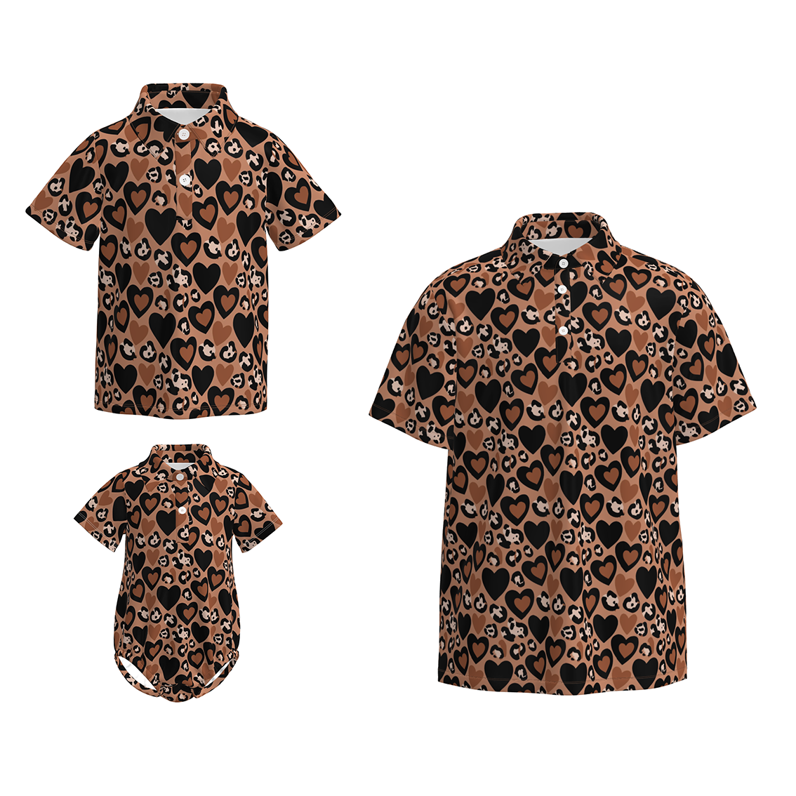 (Pre Order)Family Valentine's Day Print Romper&Top