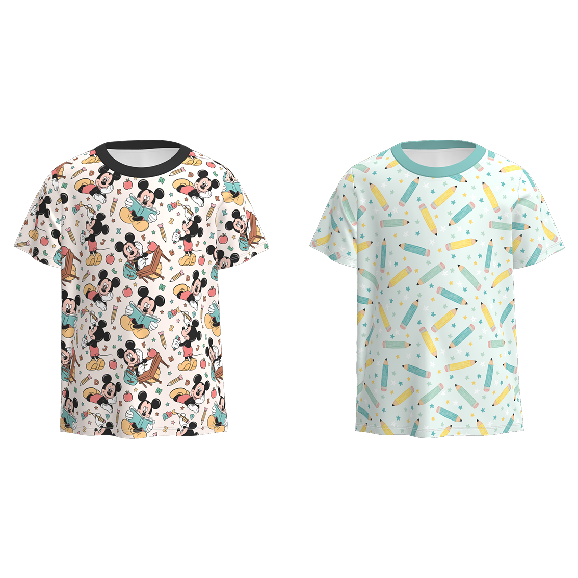 (Pre Order)Boys Summer Back To School Print Top